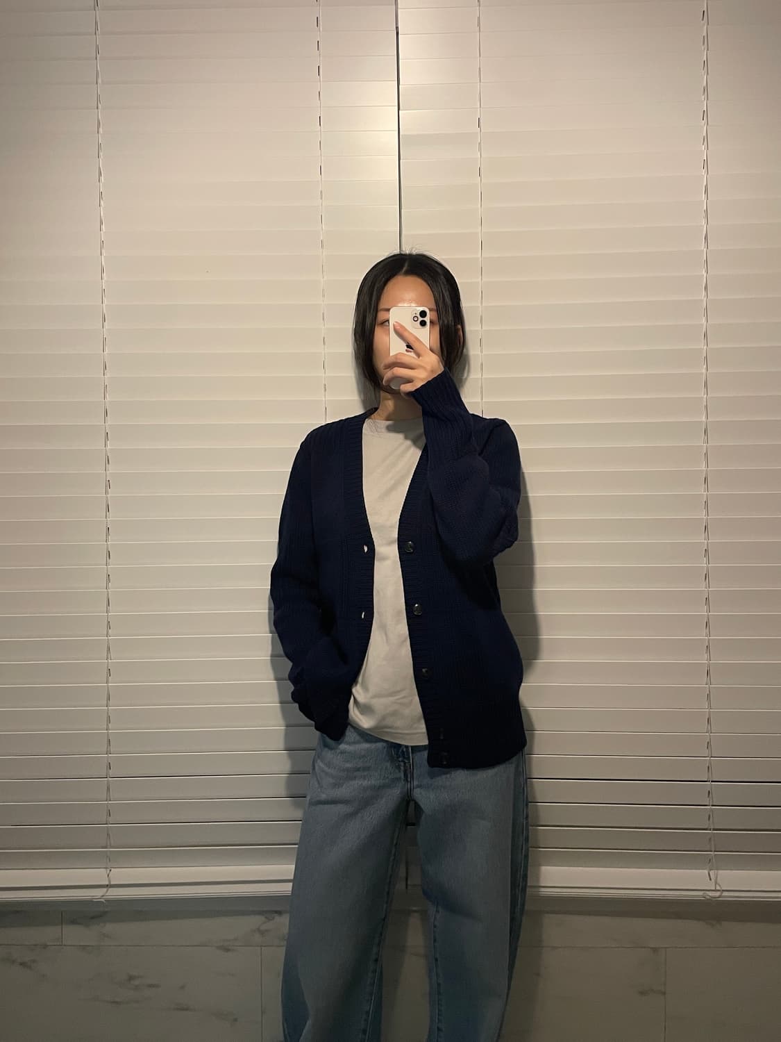 apc 아페쎄 네이비 블루 가디건 상품이미지2