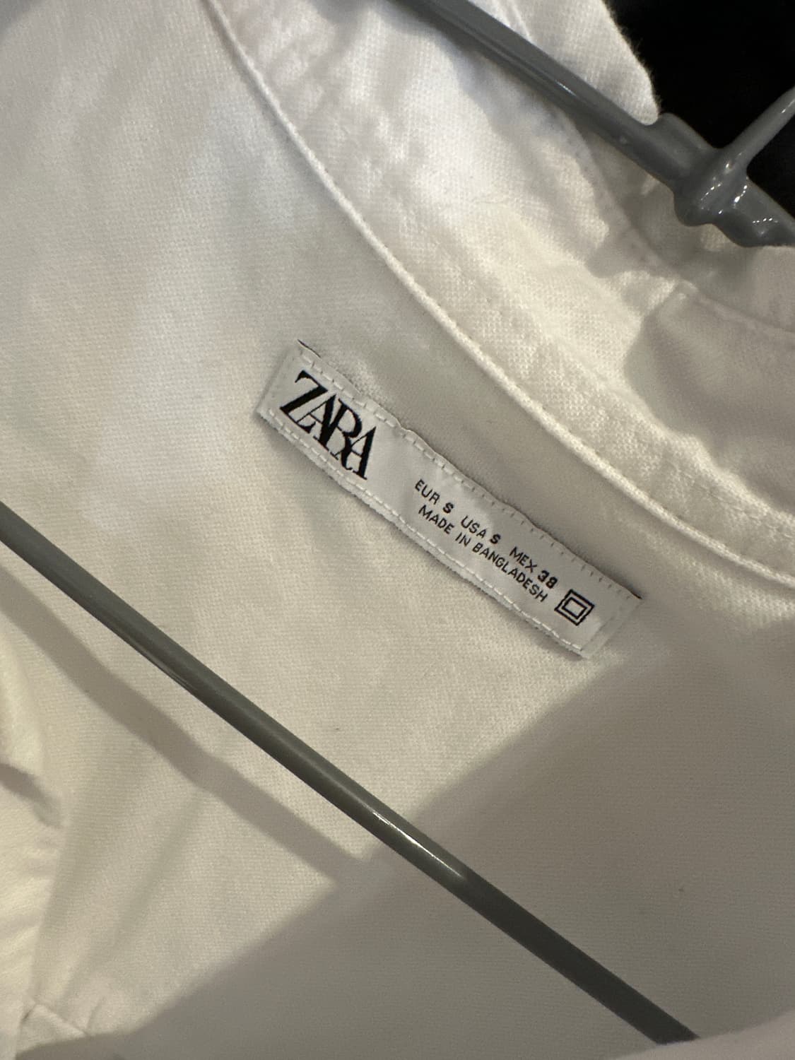 ZARA 자라 오버핏 화이트 셔츠 남성S 상품이미지2