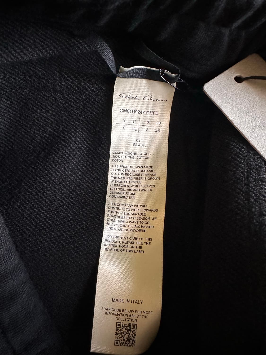 릭오웬스x챔피온 / 디트리히 드로우스트링 팬츠 / S 상품이미지5