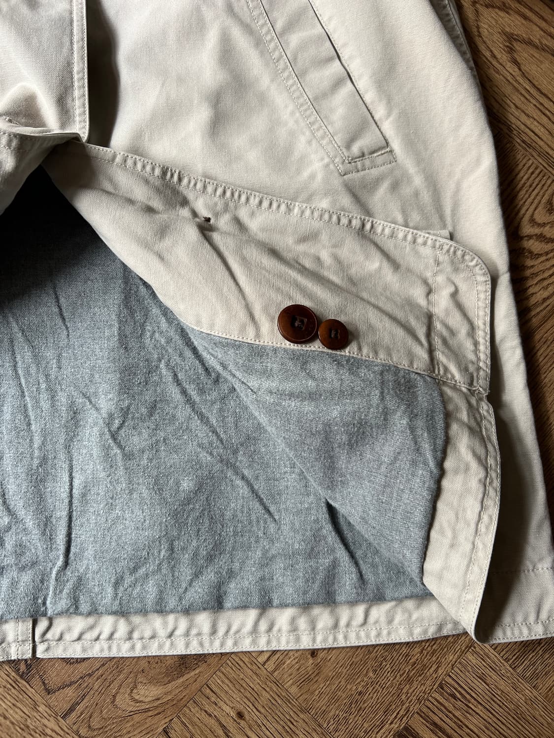 [L]L.L.Bean USA 엘엘빈 코튼 라이닝 아이보리 헌팅 자켓 상품이미지7