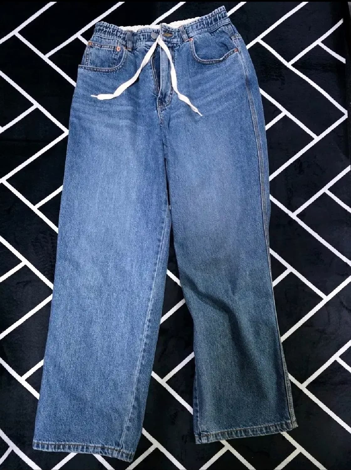 홀리선 NASCA 5포켓 루즈 데님팬츠 M 노멀 네이비 상품이미지1