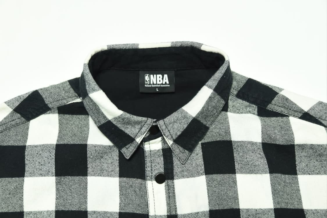 빈티지 NBA 체크 남방 L 사이즈 상품이미지4