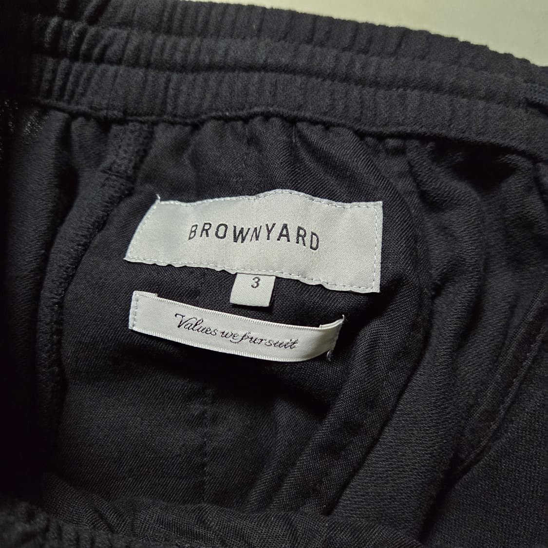 [3] 브라운야드 이지팬츠 블랙 / 밴딩 브야 니트 팬츠 상품이미지4