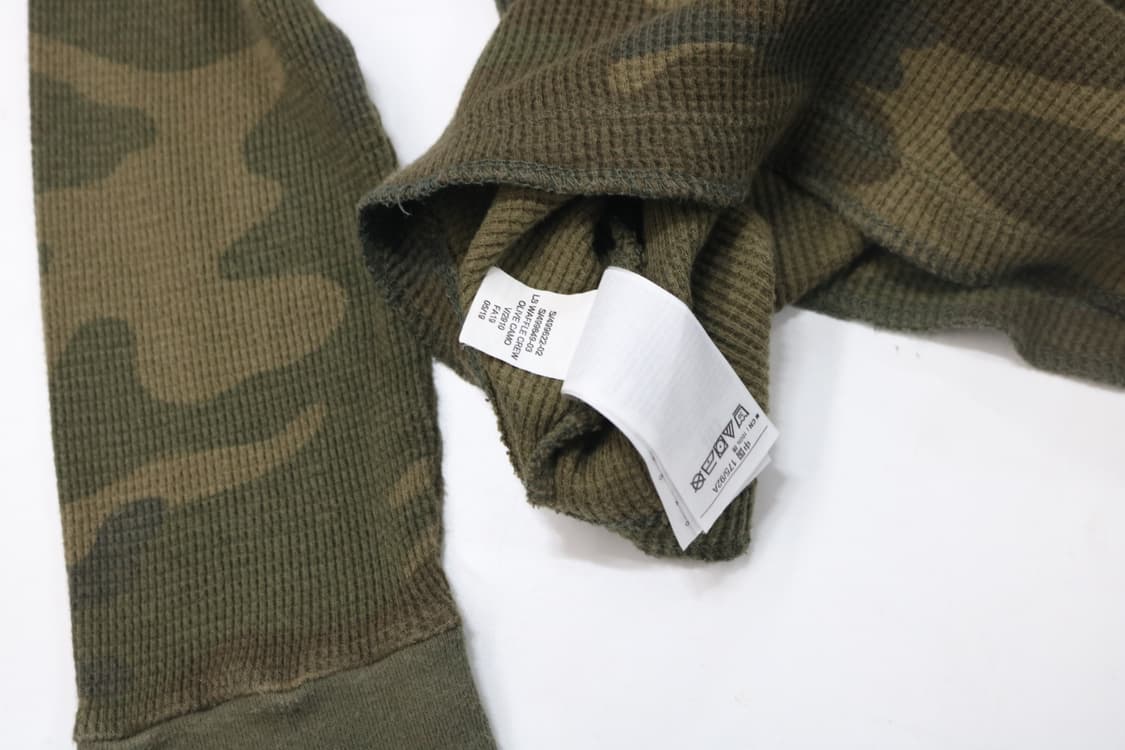 GAP 갭 빈티지 올리브 카모플라쥬 와플 긴팔 티셔츠 (S) 상품이미지10