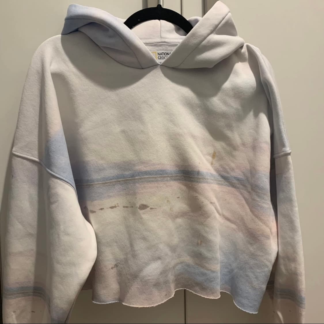 Bershka 내셔널지오그래픽 버쉬카 파스텔 크롭 후드티 상품이미지1