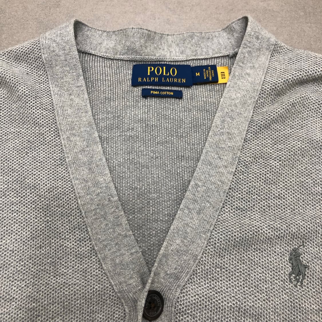 폴로 랄프로렌 코튼 니트 가디건 M 상품이미지2