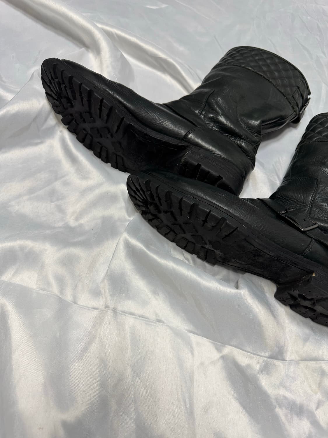 Shellac quilted leather engineered boots 상품이미지4