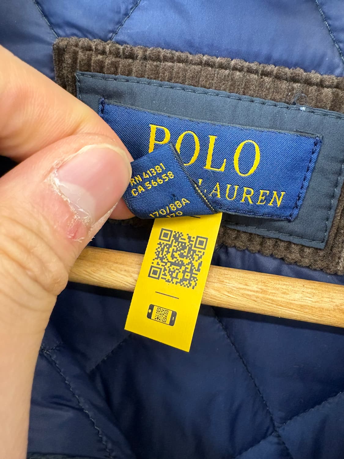 폴로랄프로렌 보이즈 큐알라벨 퀼팅 자켓 네이비 상품이미지10