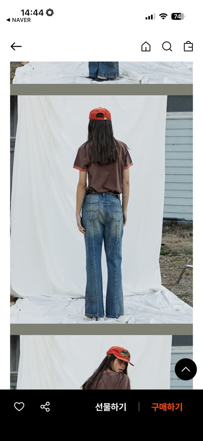 펜필드 더스티 부츠컷 데님 인디고 상품이미지3