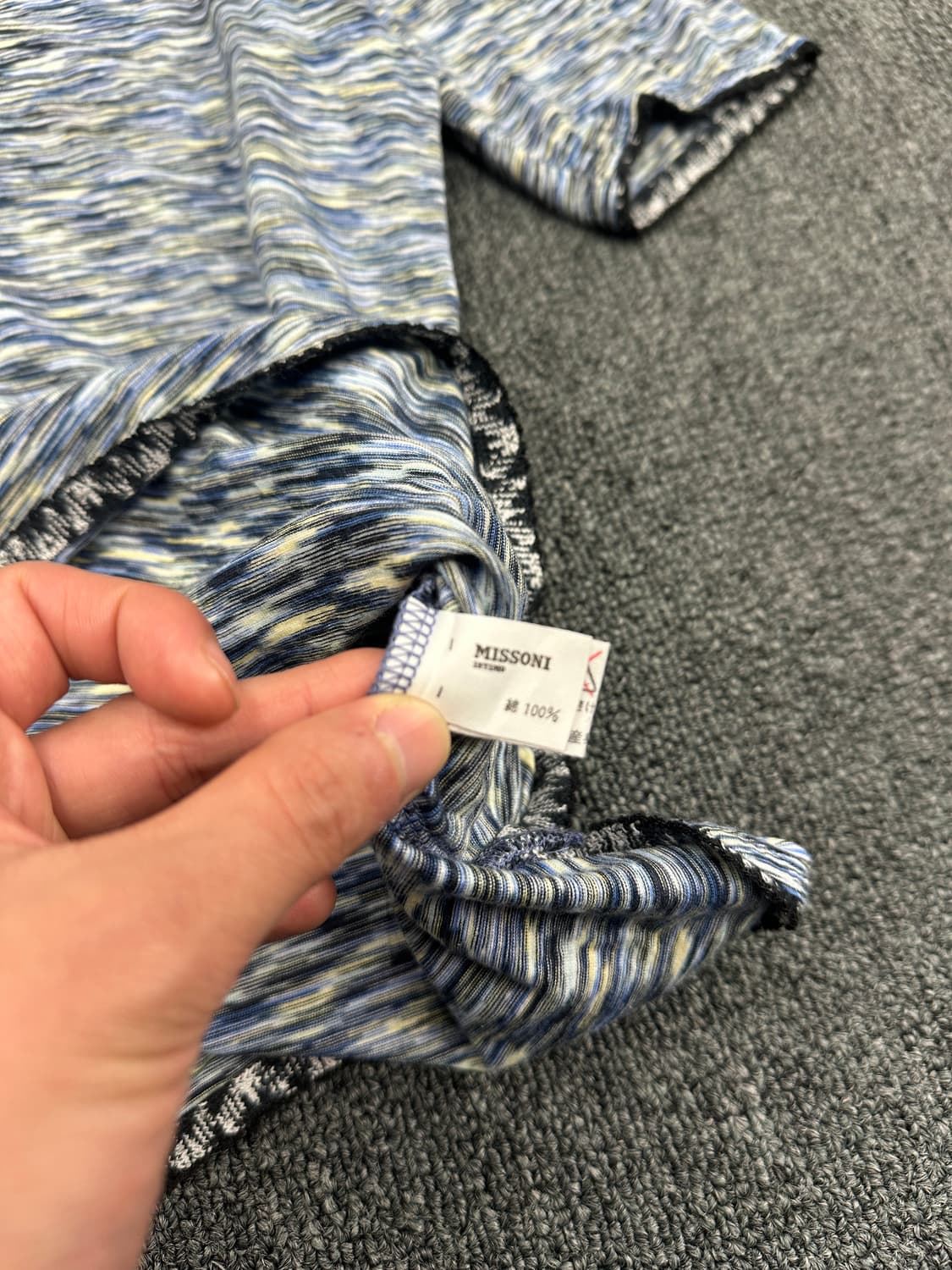 M) MISSONI INTIMO 미쏘니 브이넥 반팔 티셔츠 상품이미지5