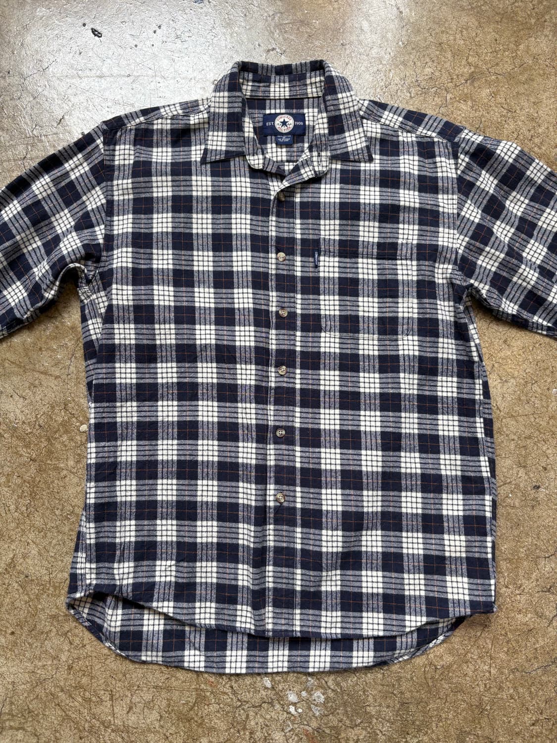 컨버스 빈티지 체크 플란넬 셔츠 상품이미지3