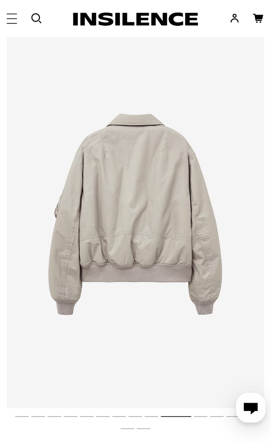 인사일런스 봄버 자켓 (새상품)  상품이미지4