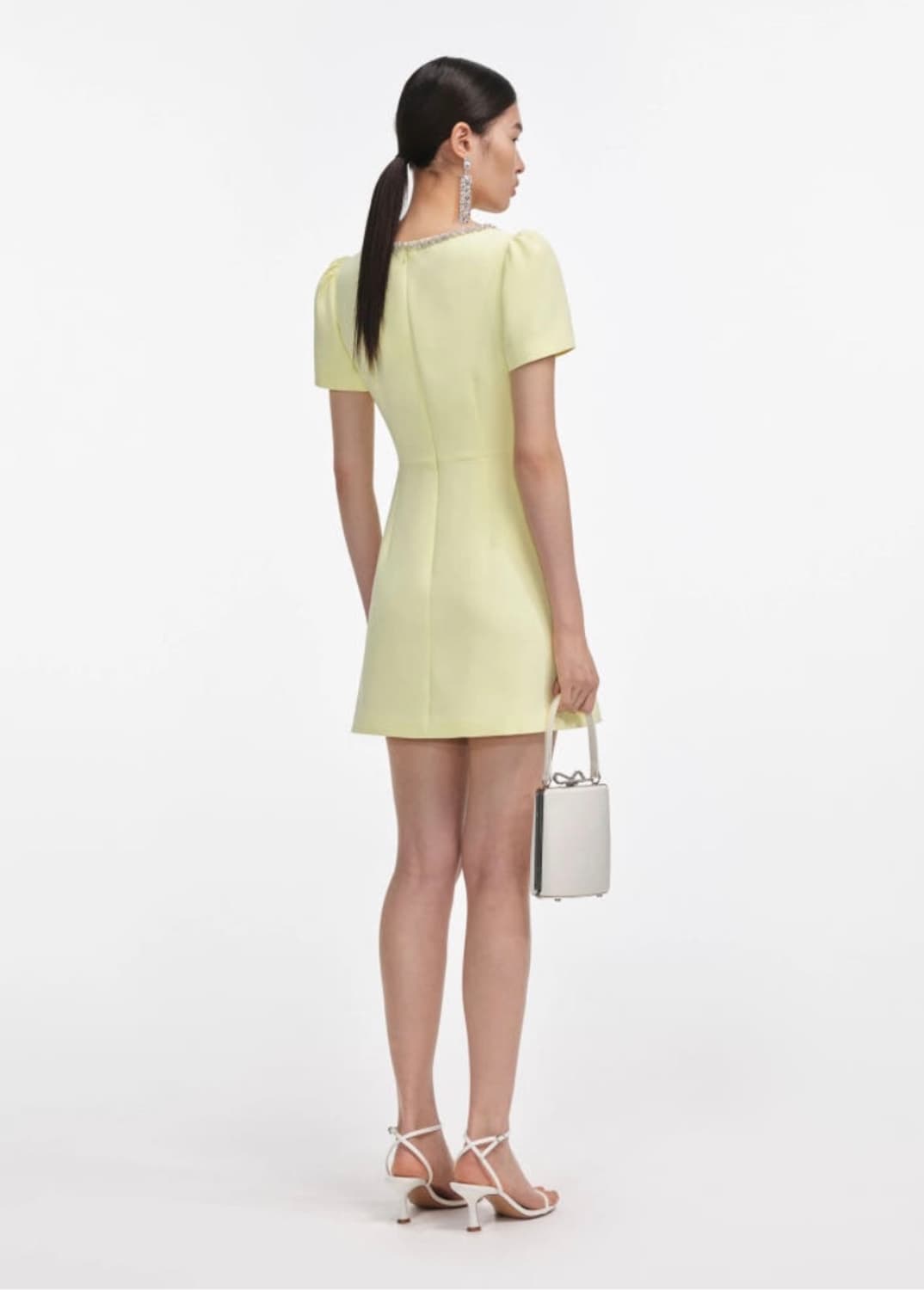 셀프포트레이트 YELLOW CREPE CRYSTAL TRIM MINI 상품이미지4
