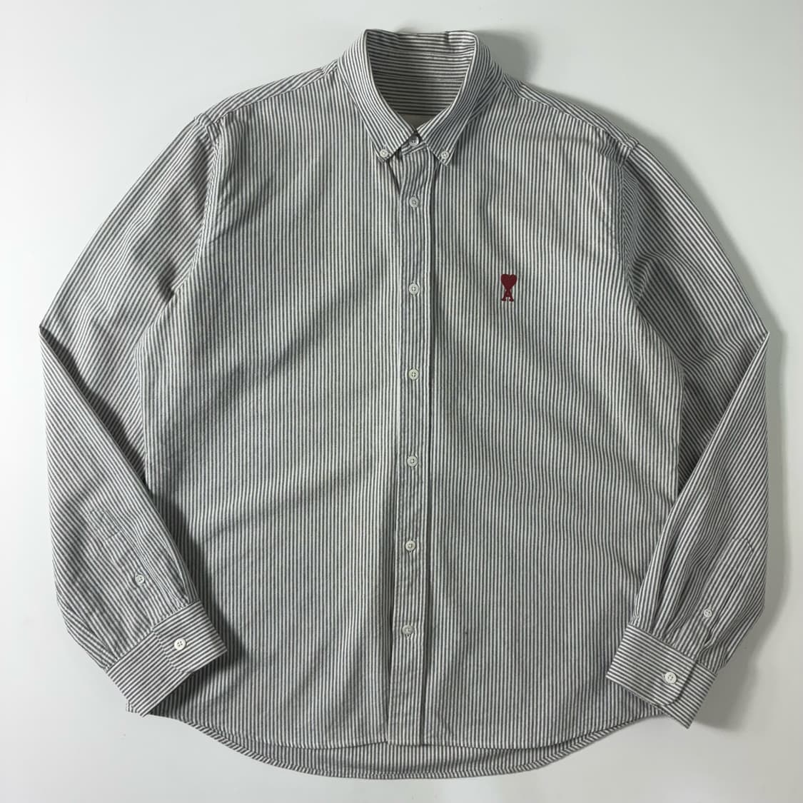 Ami  아미 스몰하트 스트라이프 옥스포드 셔츠  상품이미지1