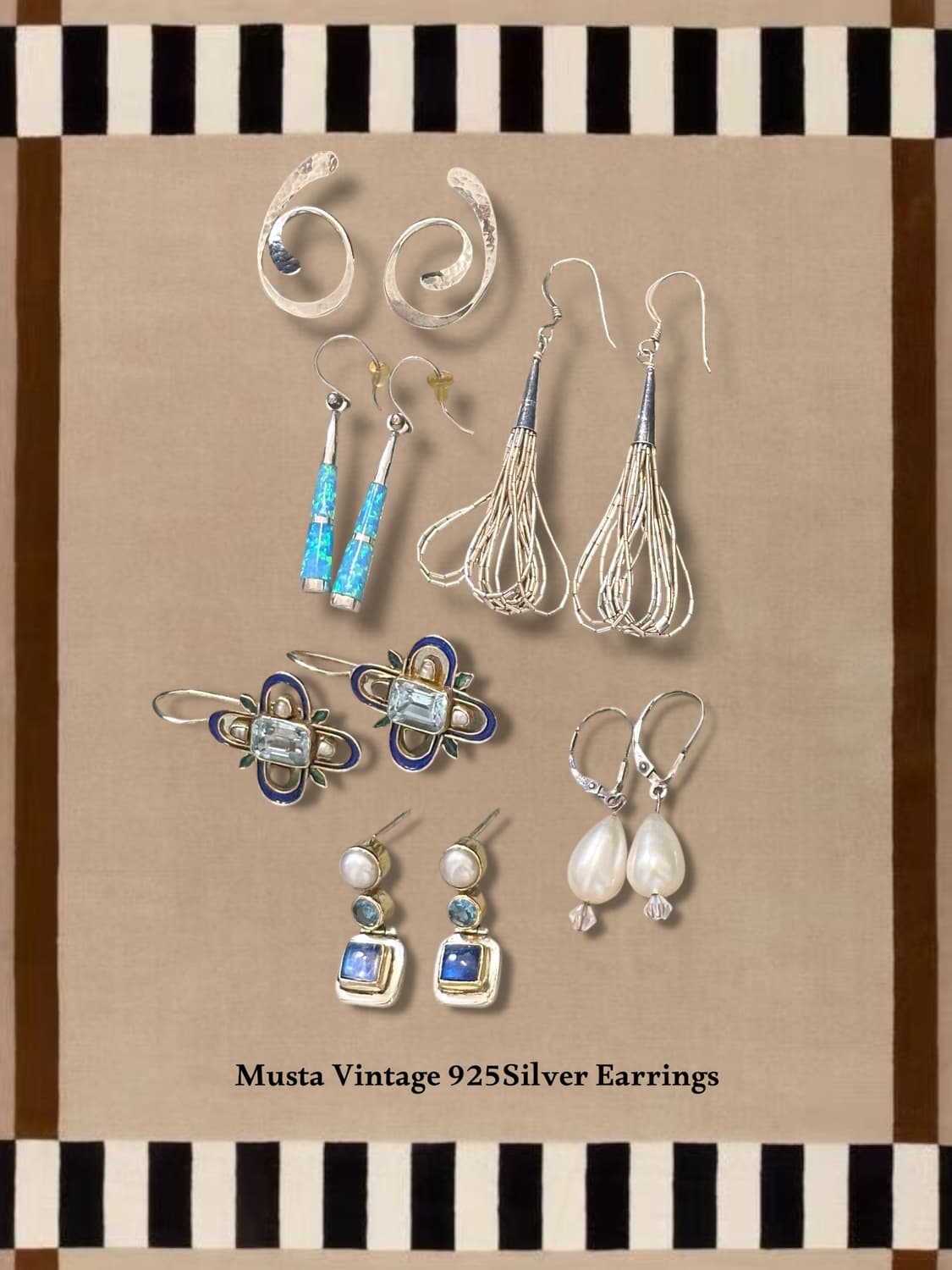 VintageHammered Spiral 925Silver Earring 상품이미지8