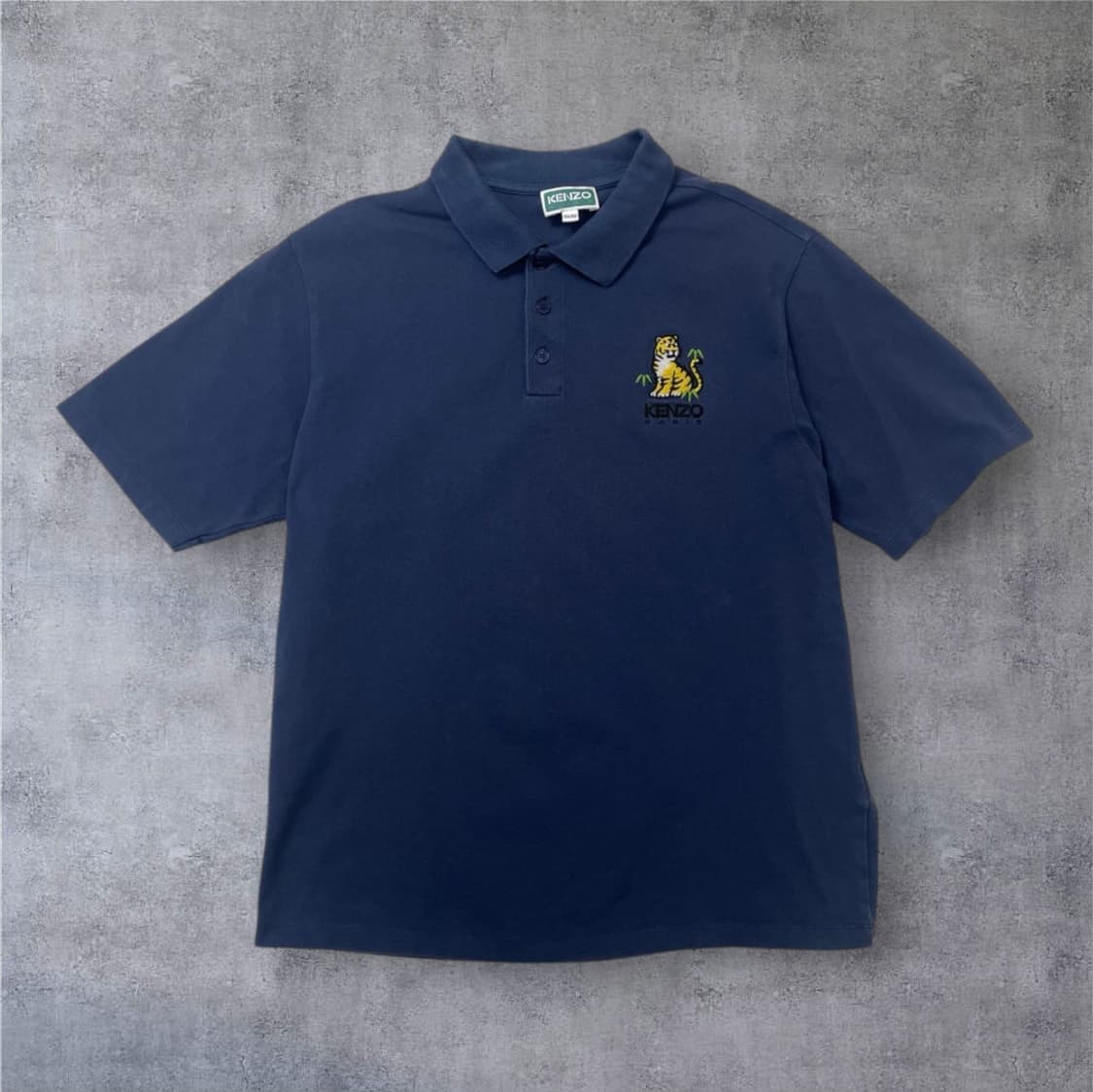 겐조 Kenzo 네이비 코토라 자수 반팔 카라티 12A 150 상품이미지1