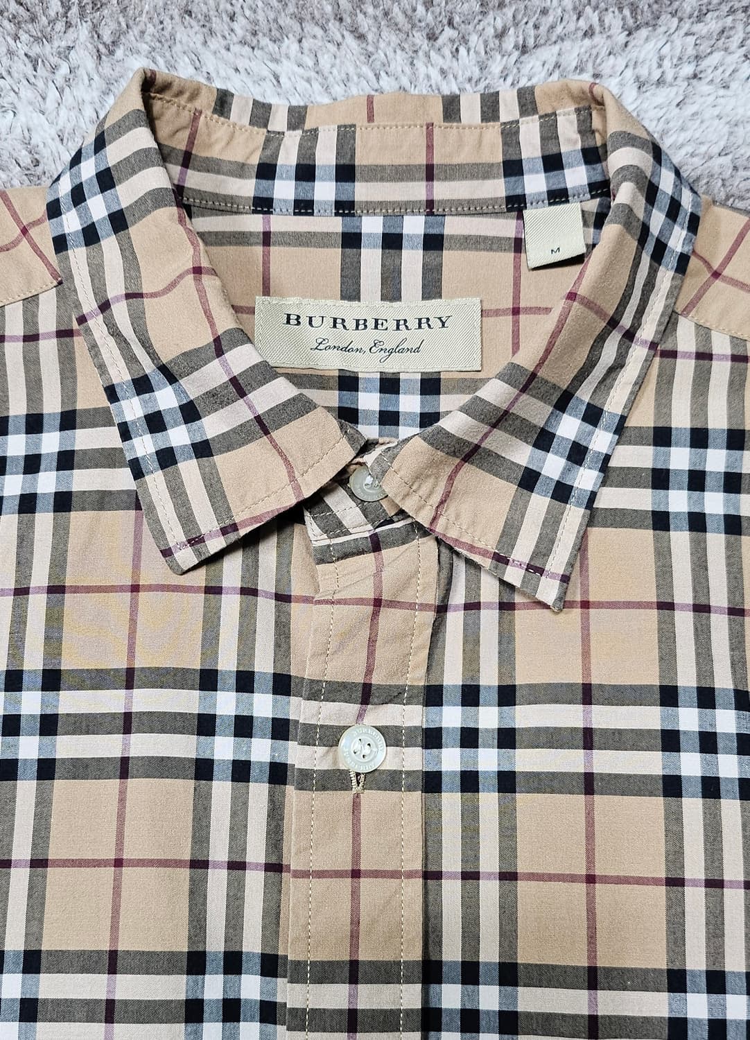 버버리 체크 남방 상품이미지3