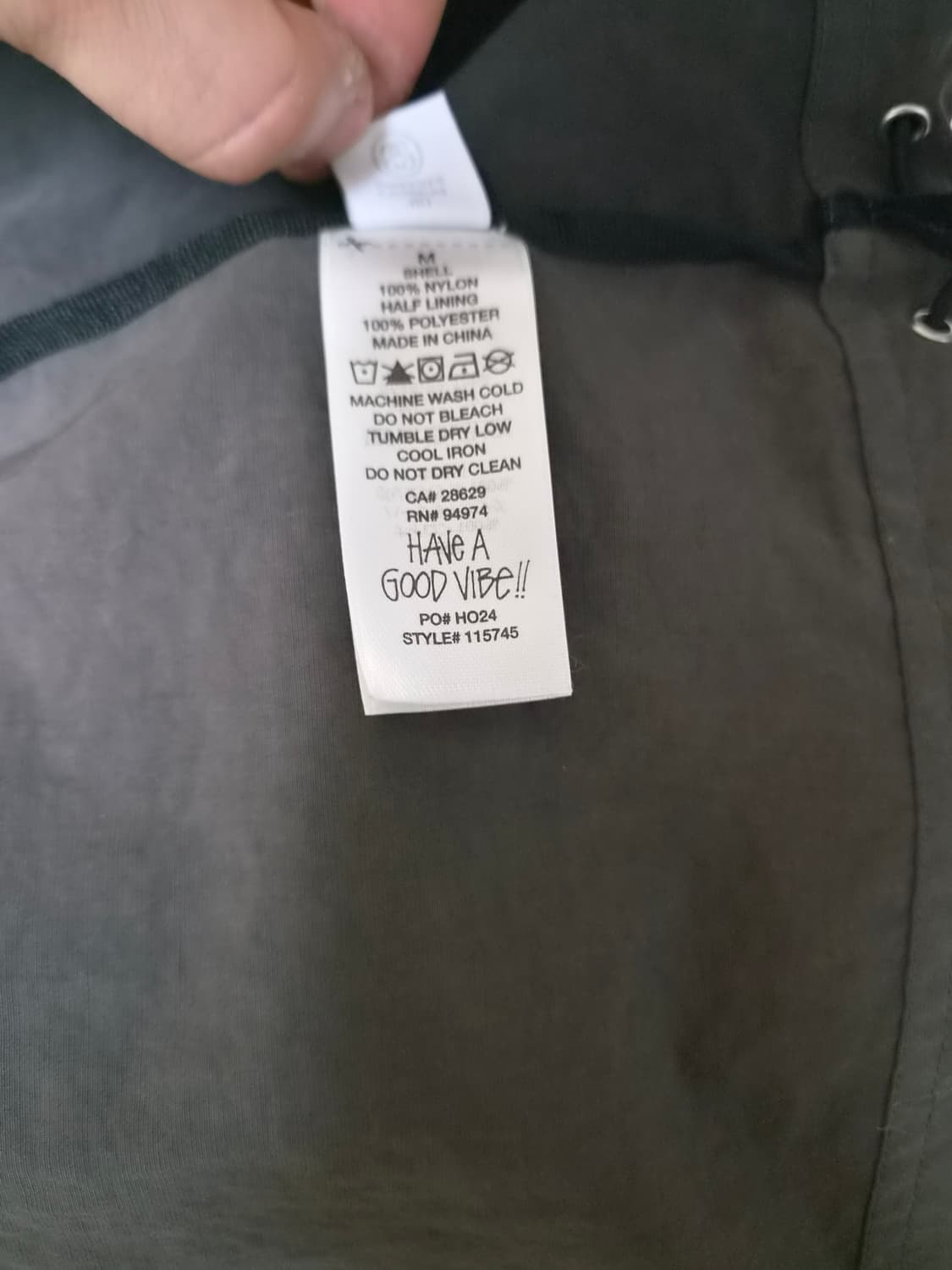 스투시 웨이브 다이 비치 쉘 자켓 블랙 [M] 상품이미지4