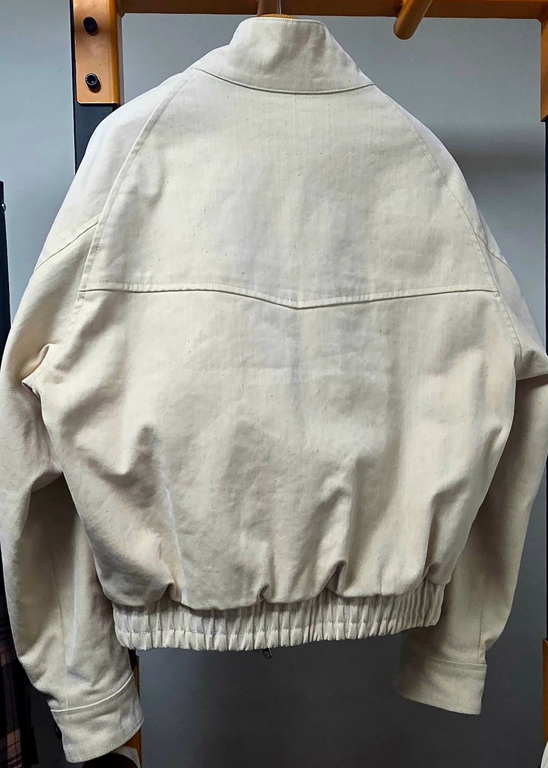 주앙옴므 벨벳 데님 크림색 헤링턴 자켓 상품이미지4