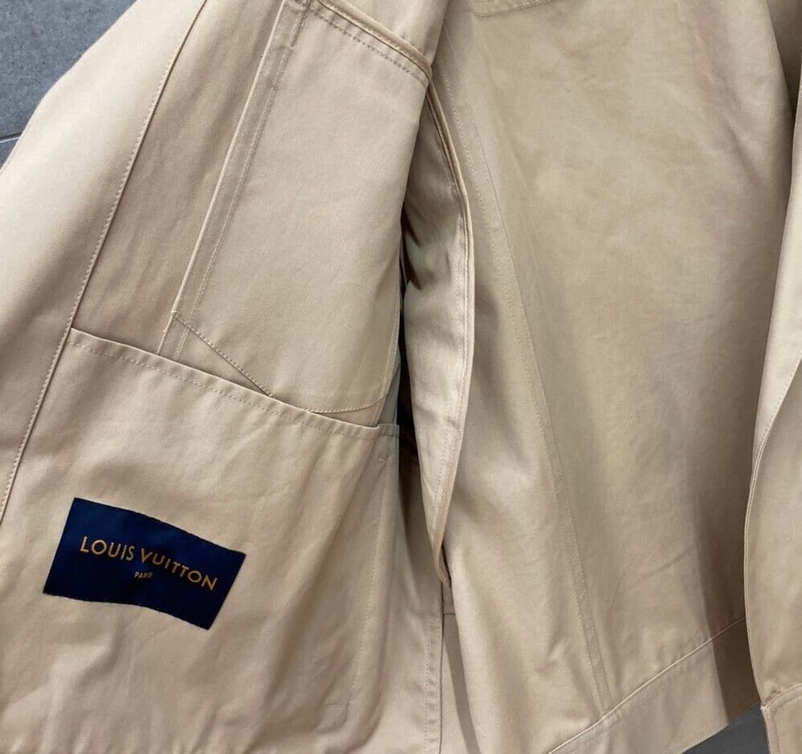 루이비통 더블레이어 트렌치코트 베이지 사이즈 46 상품이미지8