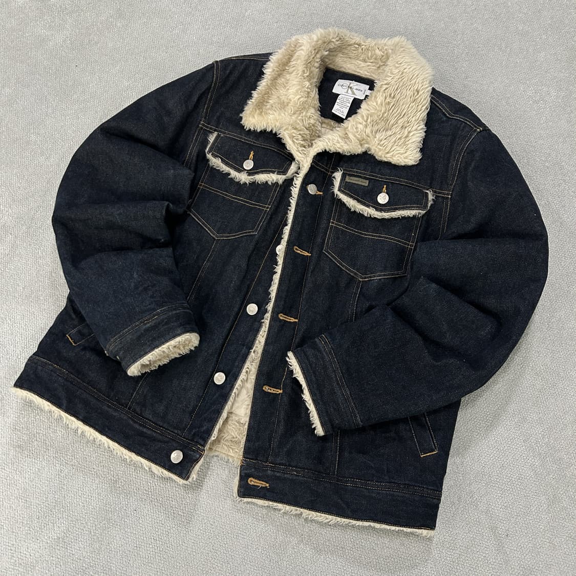 캘빈클라인 데님 쉐르파 자켓 L 상품이미지1
