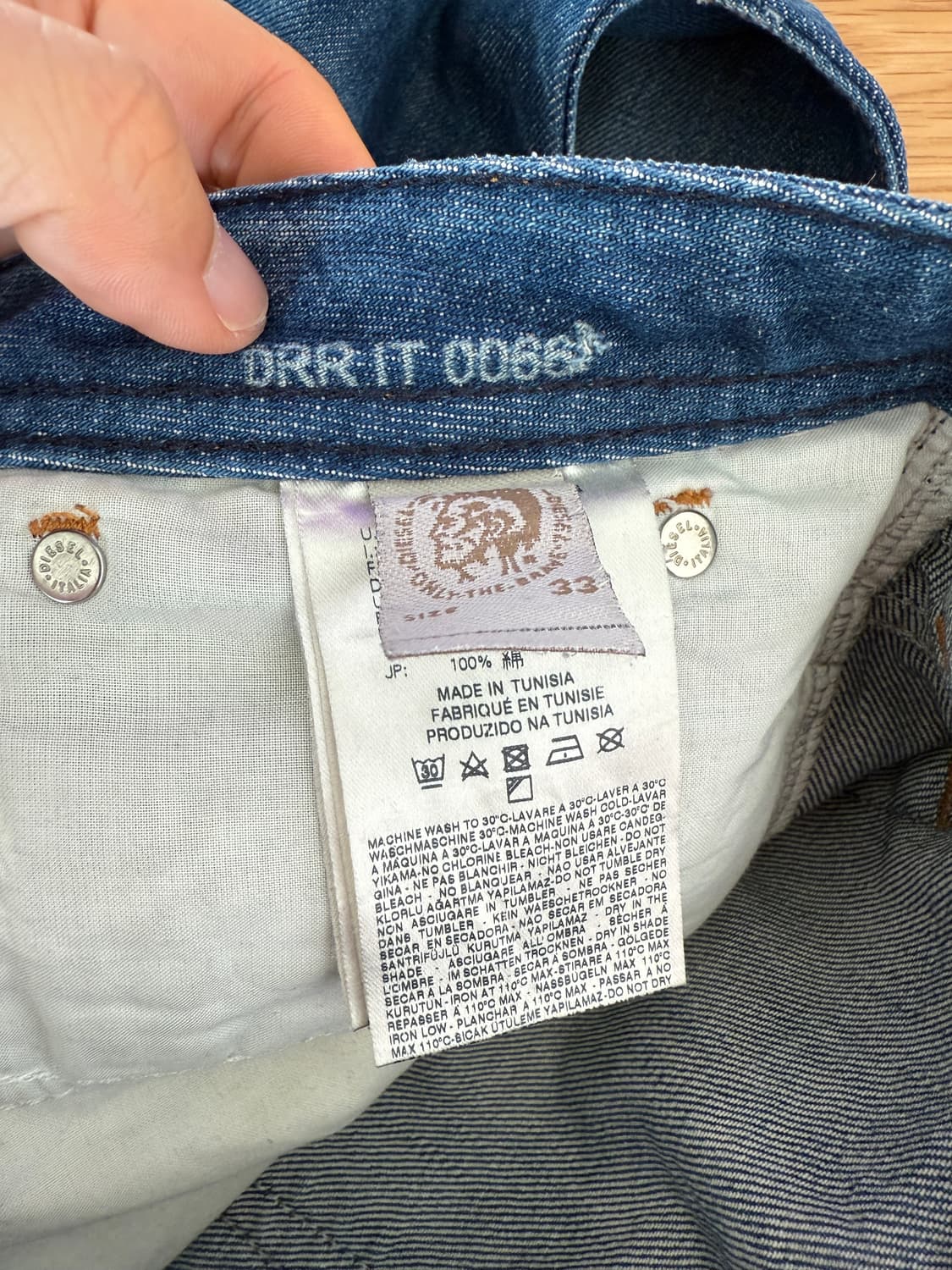 디젤(Diesel) SHIONER 데님 팬츠(데미지 확인) 상품이미지10