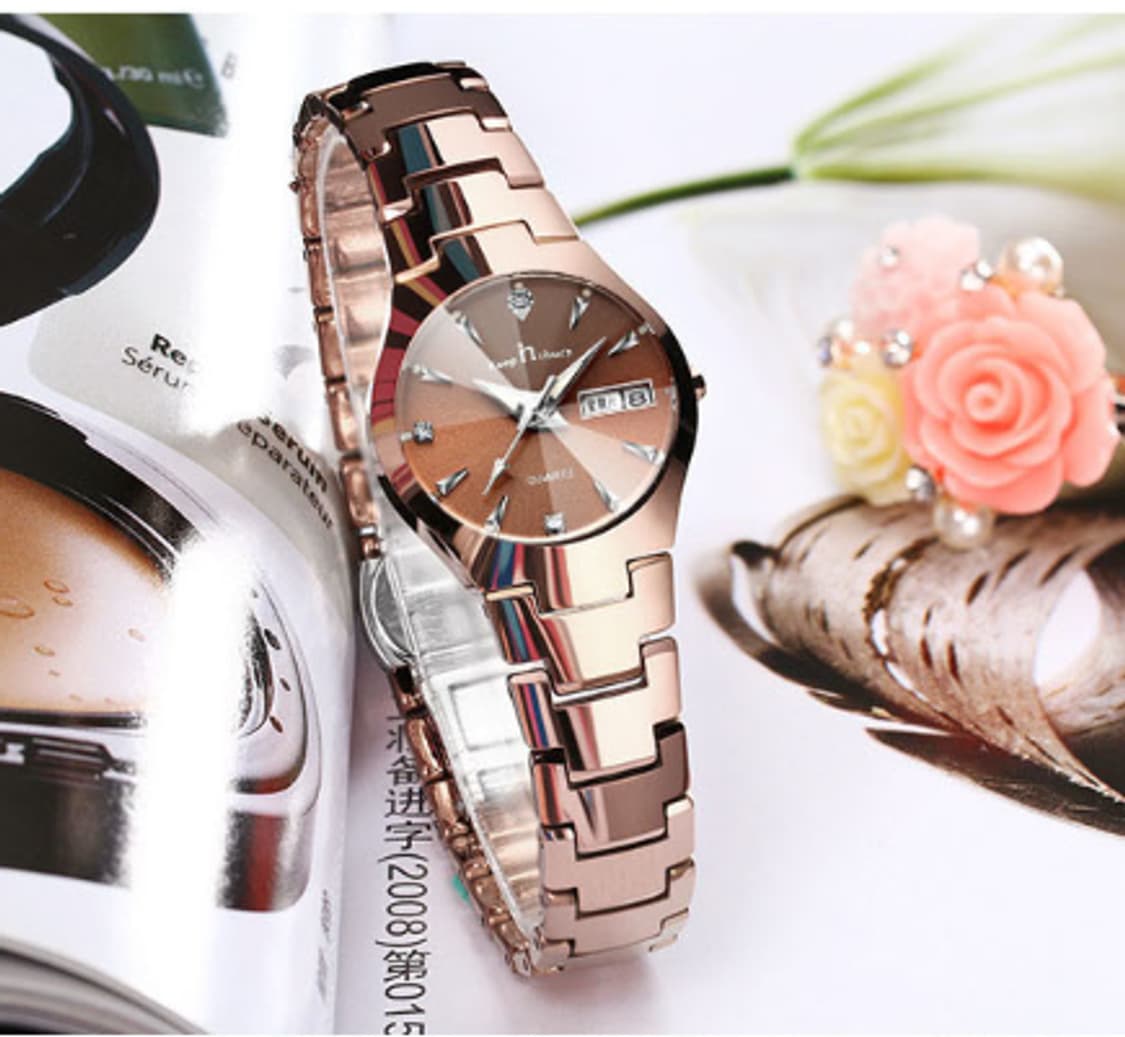 브라운 여자 방수 손목시계OC 판매 상품이미지2