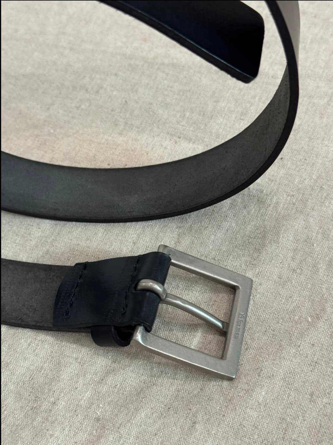 요지야마모토 레더 벨트 상품이미지3