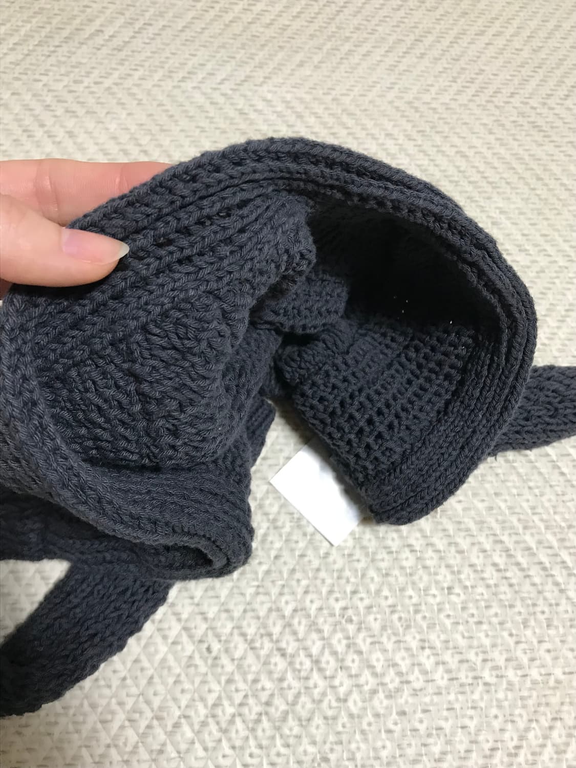 코이세이오 스카프 햇 차콜 상품이미지4