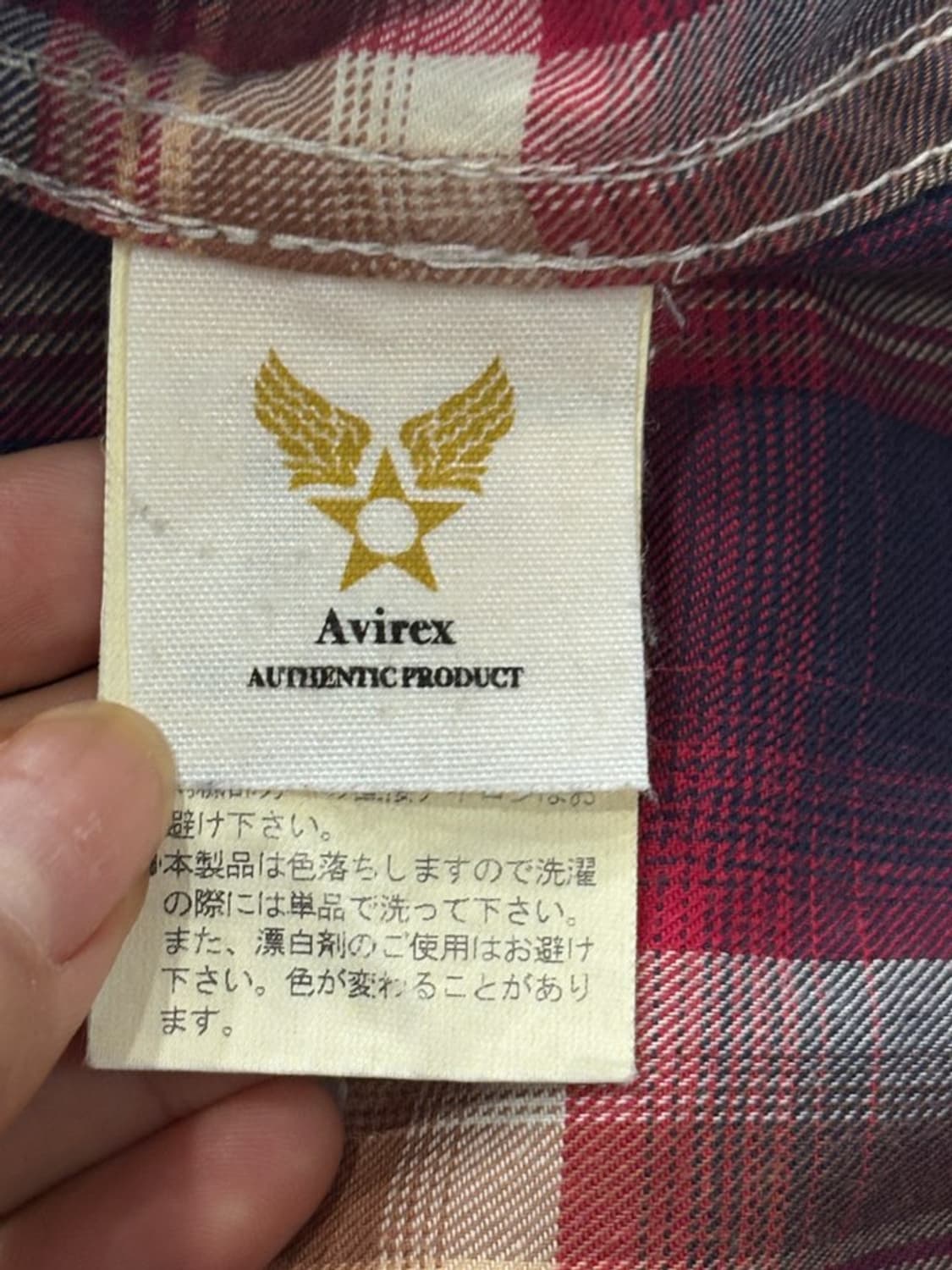 아비렉스 체크셔츠 상품이미지4