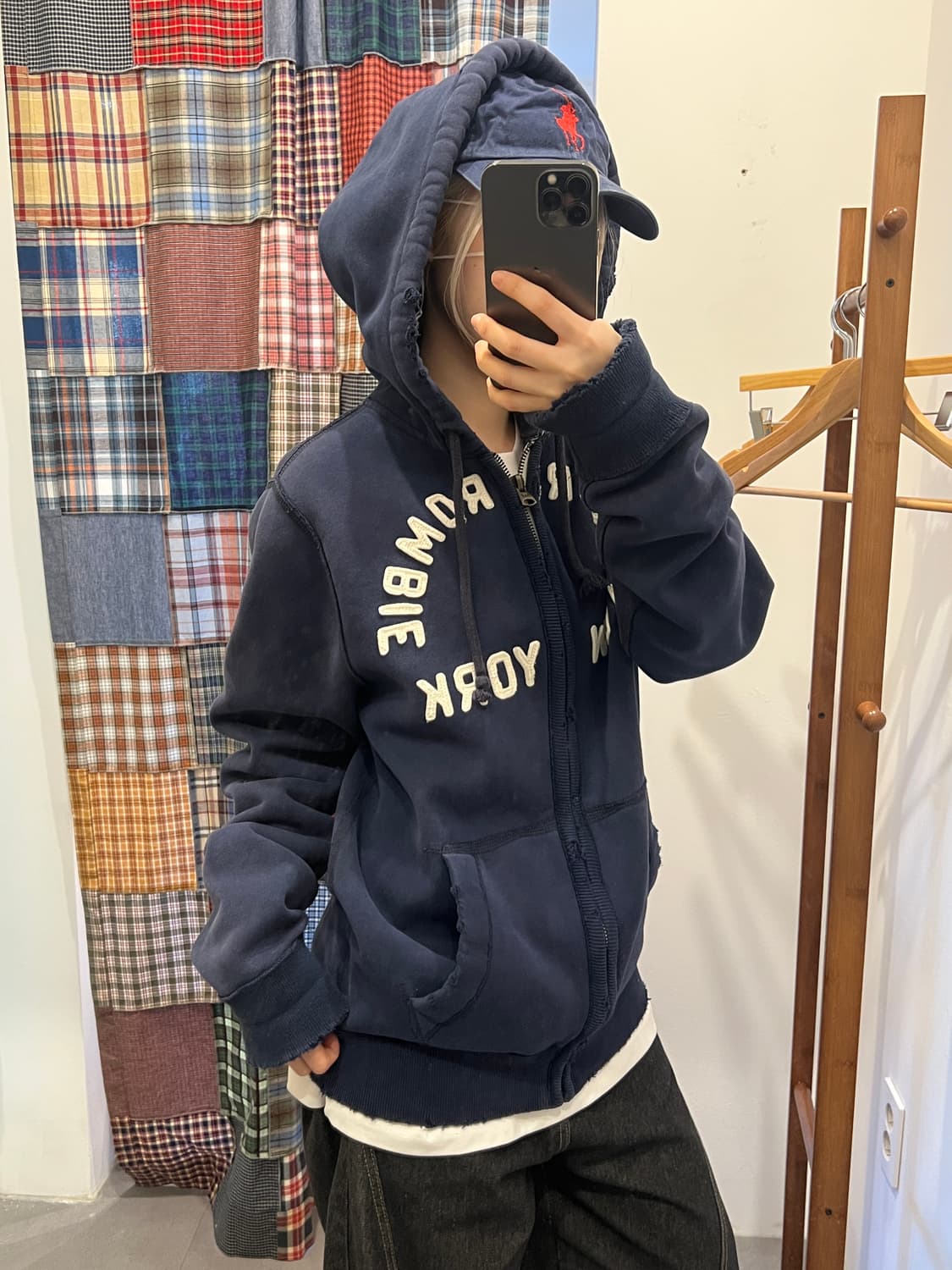 아베크롬비 네이비 후드집업 상품이미지1