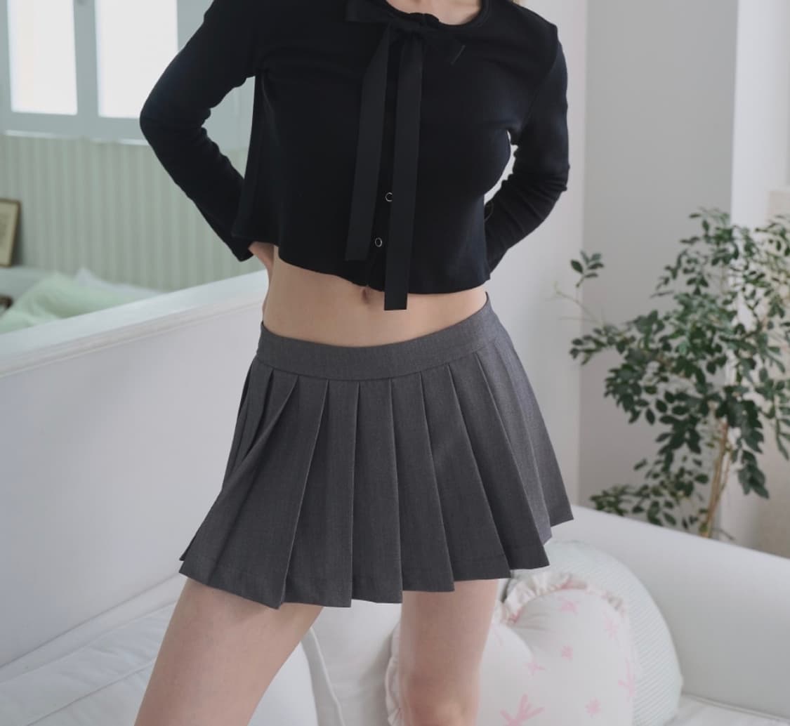슈네-Schnee Logo Pleated Skirt 상품이미지2