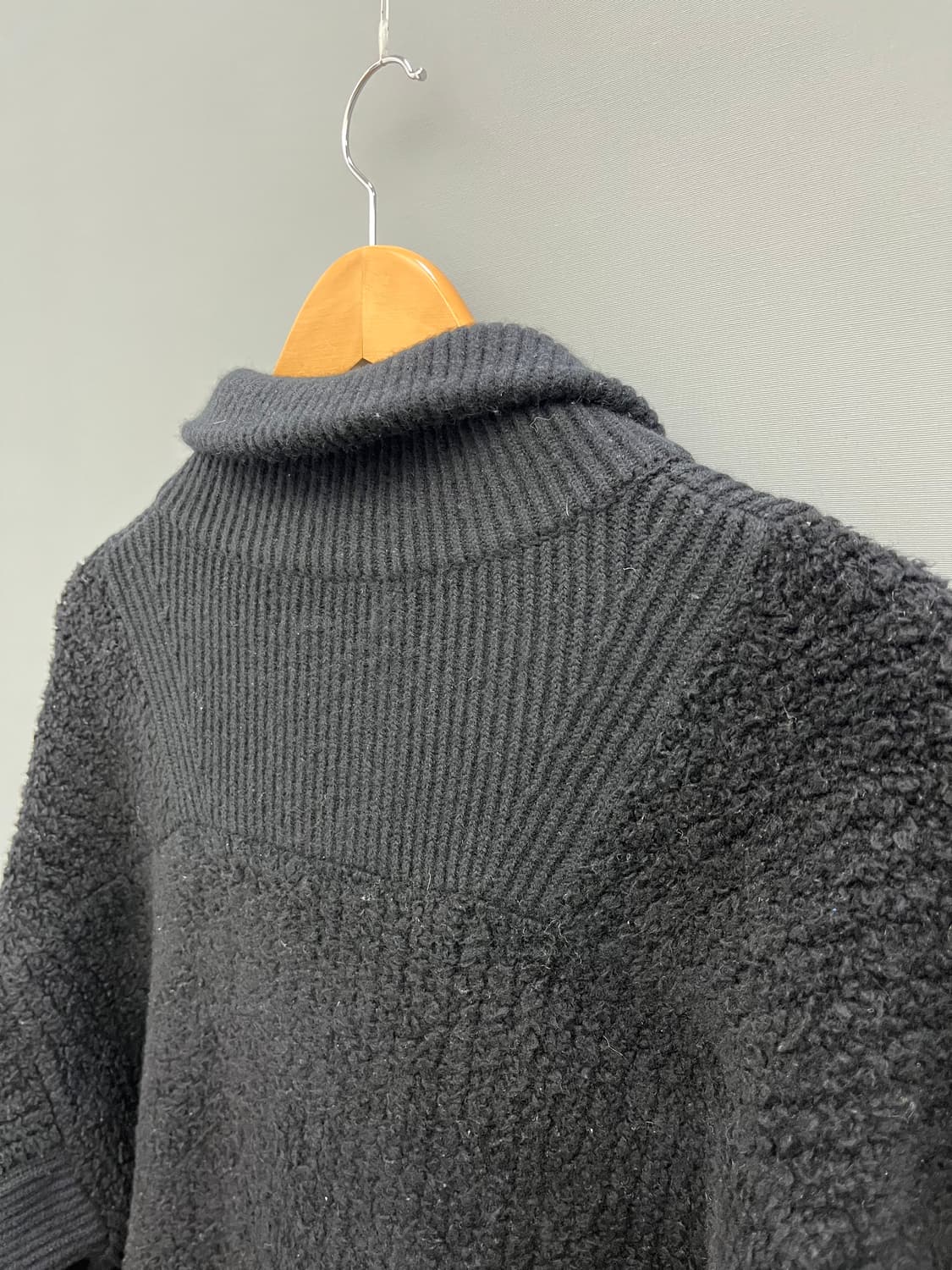 시스템옴므 블랙 부클레 케시미어 혼방 자켓 상품이미지7