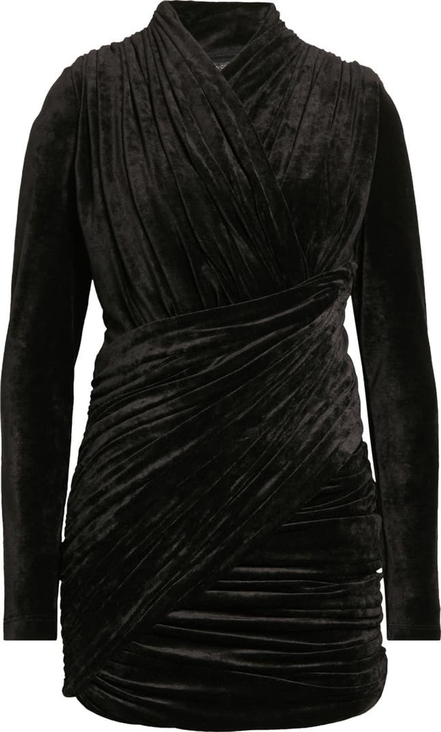 발렌시아가 벨벳 드레이프 미니 드레스 38 상품이미지6