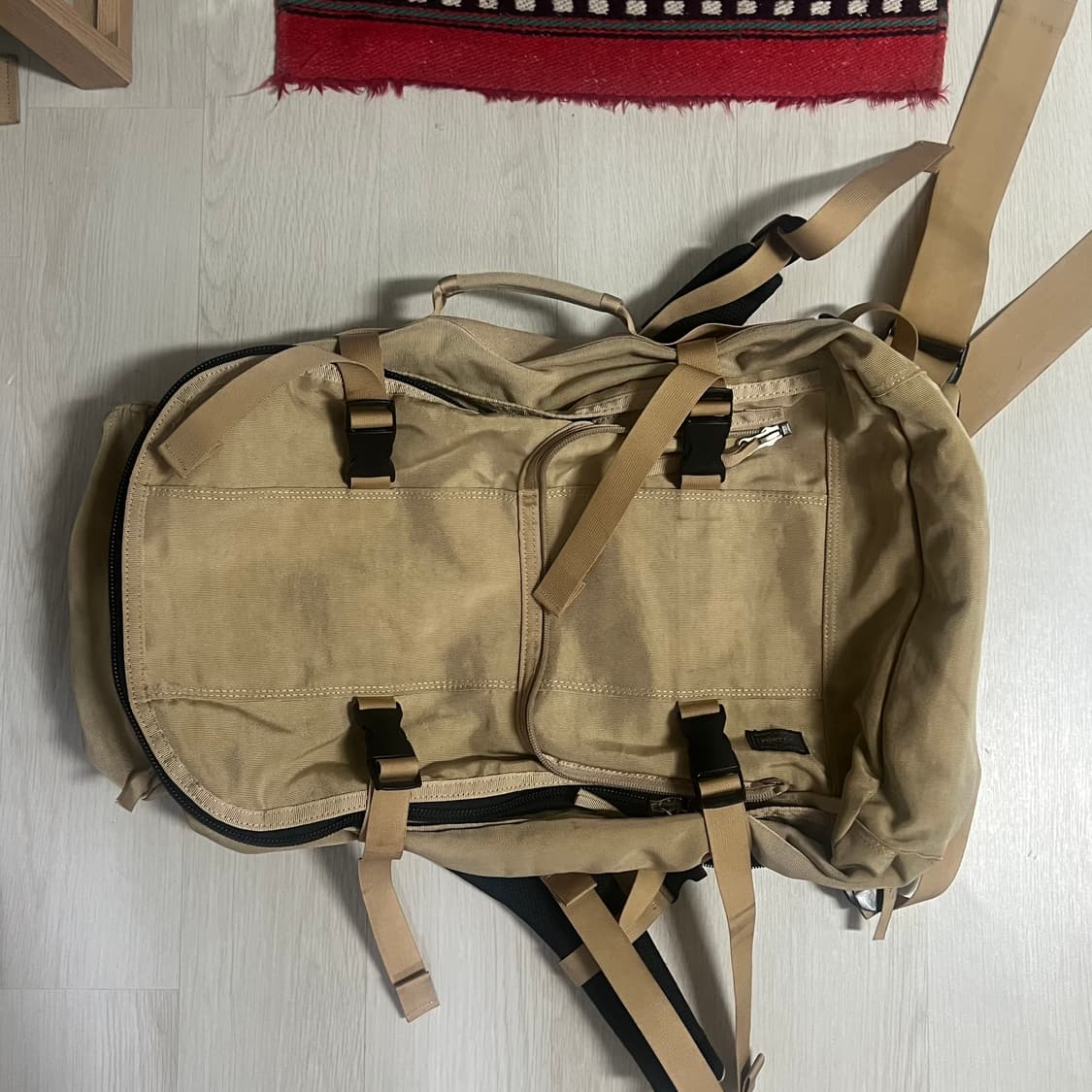 요시다포터 쓰리웨이 베이지 백팩 상품이미지4