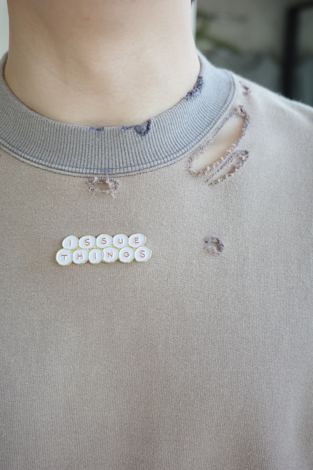 Issuethings 이슈띵즈 type56 데미지 스웻셔츠 상품이미지5