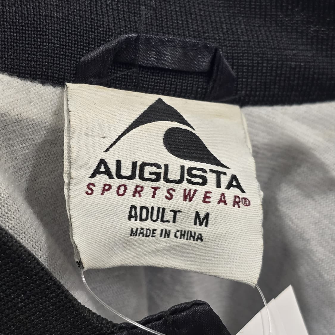 Augusta Sportswear 블랙 새틴 베이스볼 바시티 자켓 M 상품이미지3