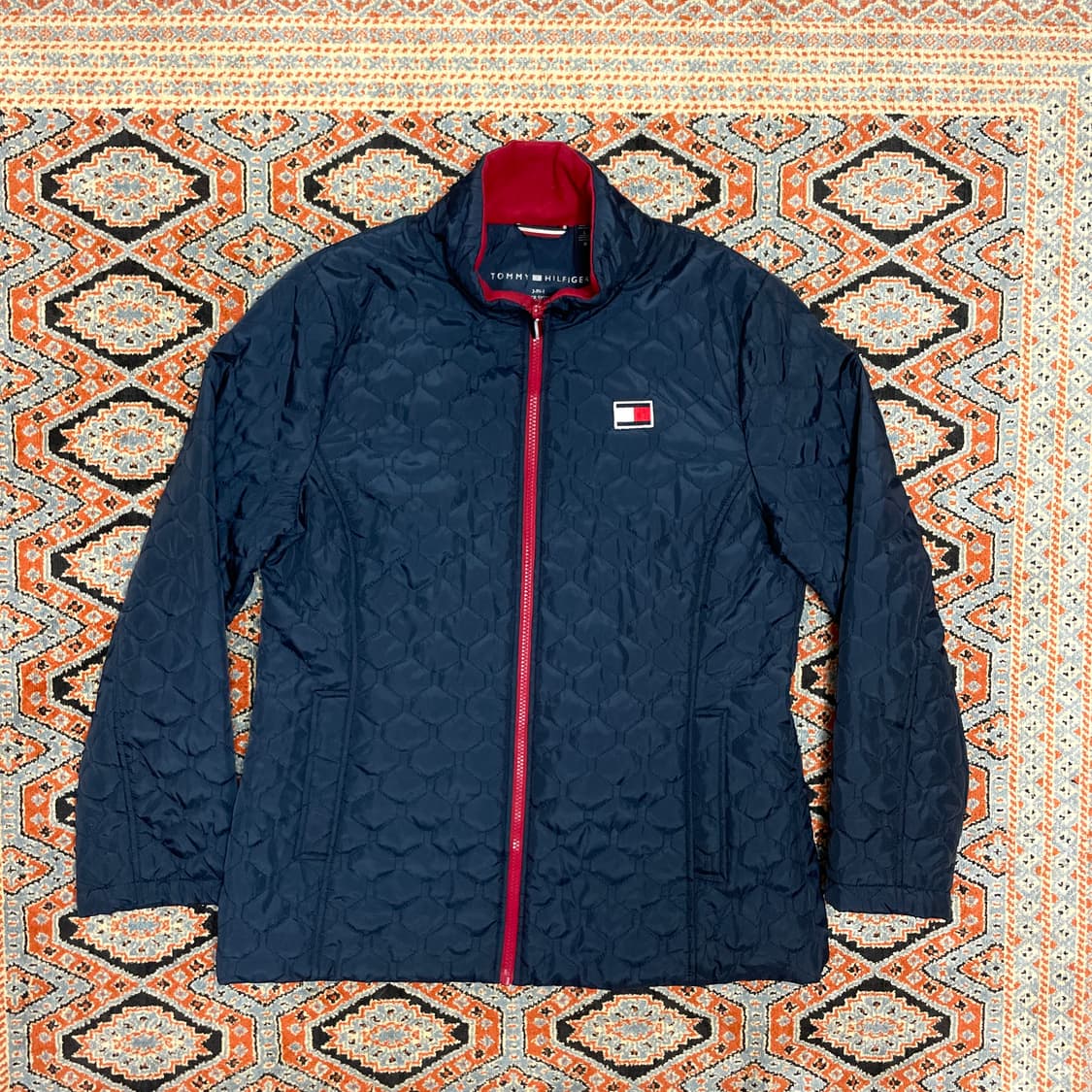 타미힐피거 네이비 퀼팅자켓 여성L 상품이미지1