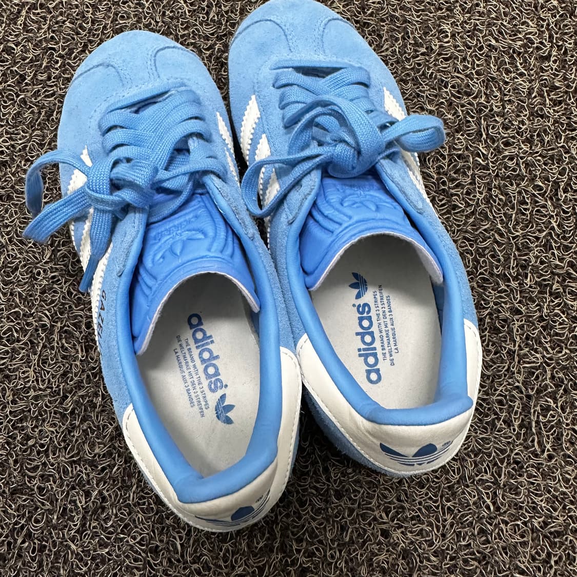 아디다스 여성 가젤 골드 메탈릭 스타이 블루 220사이즈 상품이미지5