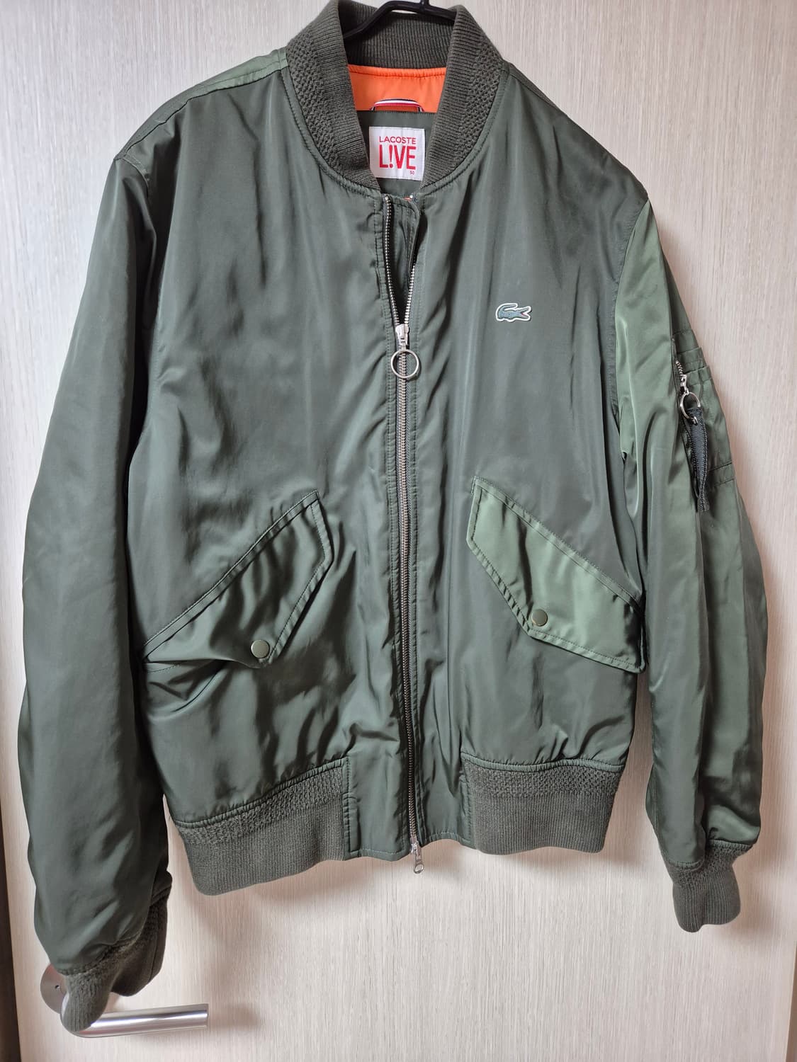 (정품) 라코스테 라이브 카키 봄버 자켓 항공점퍼 50 사이즈 상품이미지2