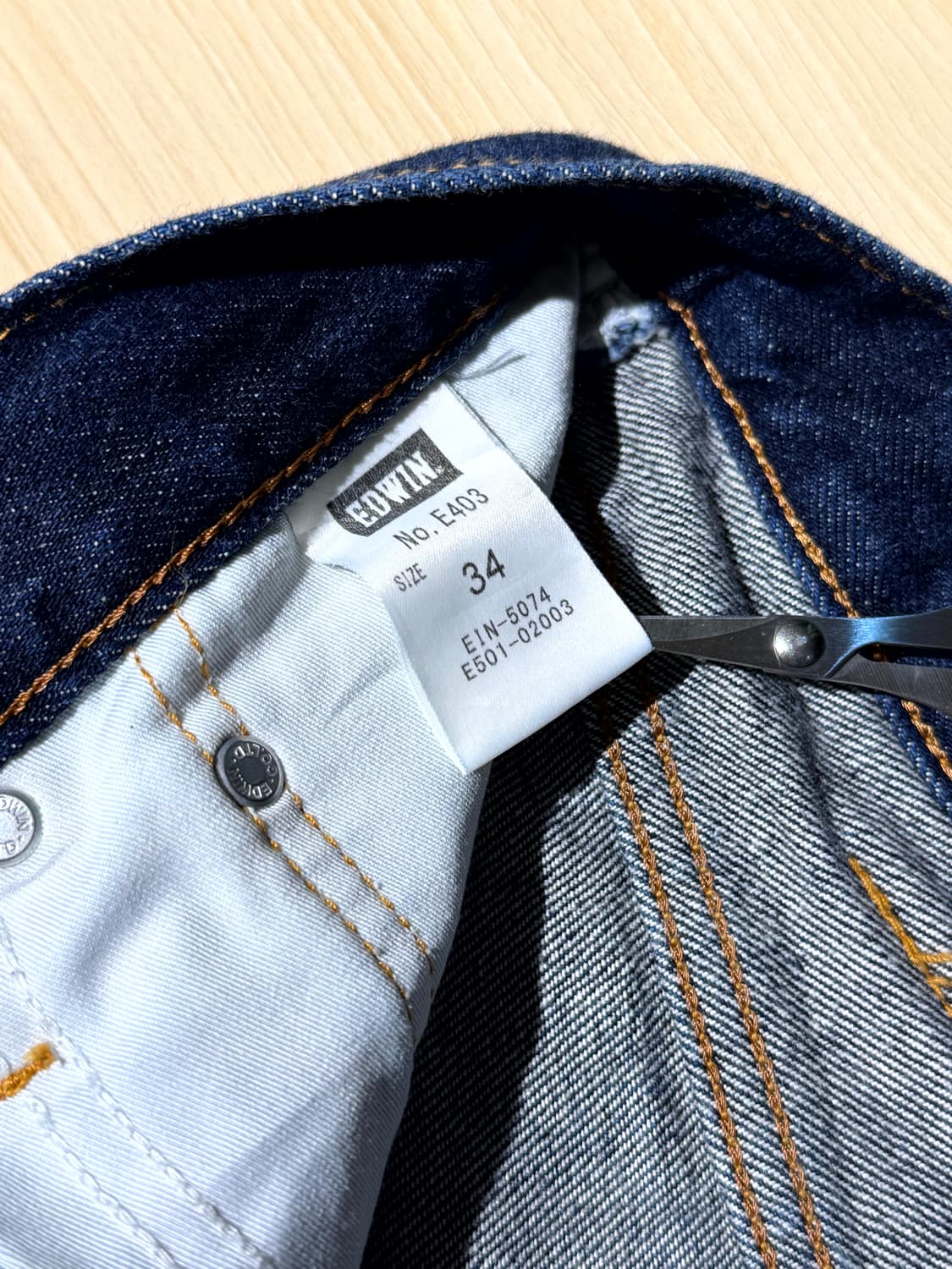 EDWIN 403 청바지 (34, Made In Japan) 상품이미지7