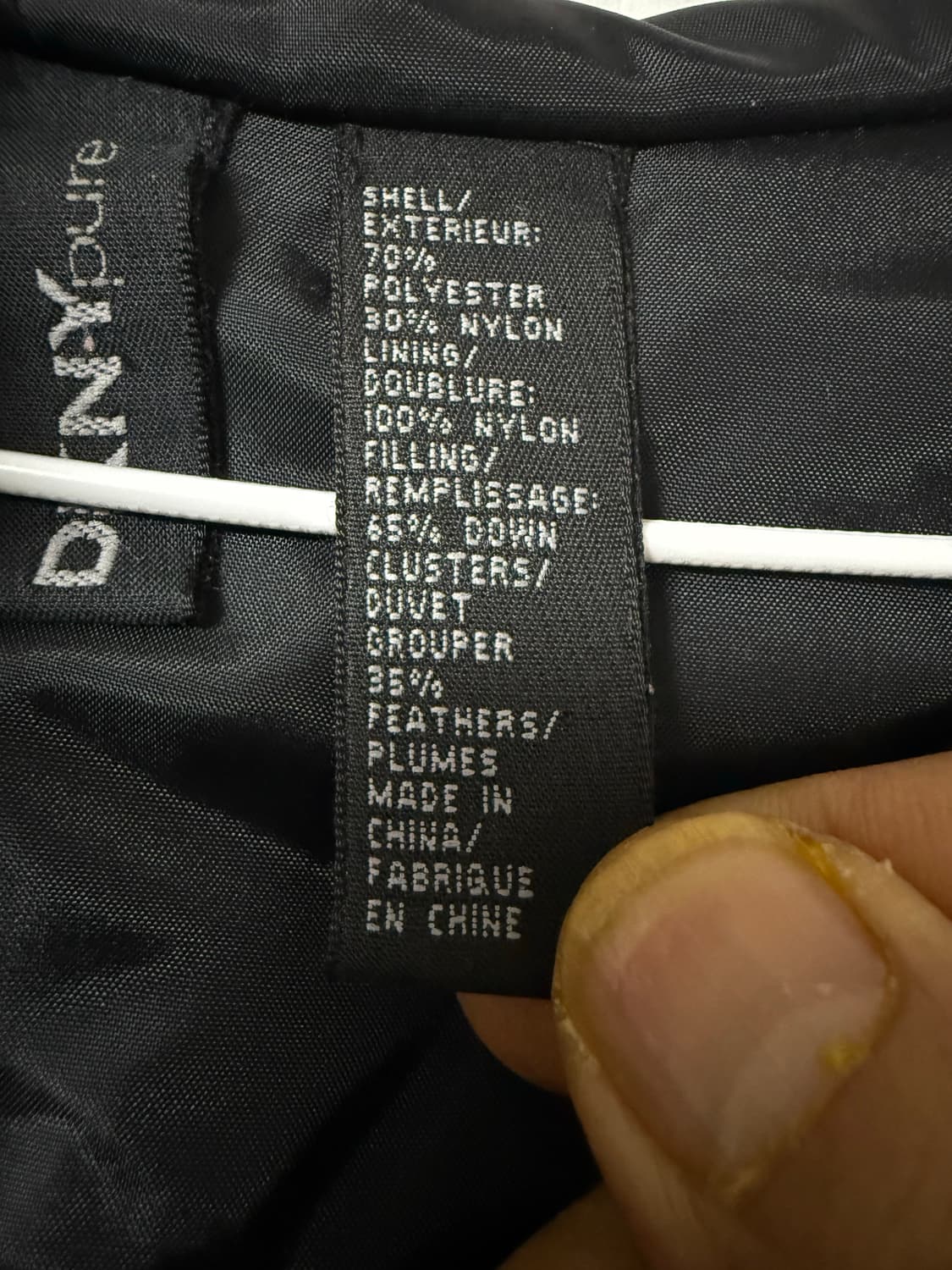 DKNY 빈티지 하프침낭 후디 덕다운 롱패딩 상품이미지8