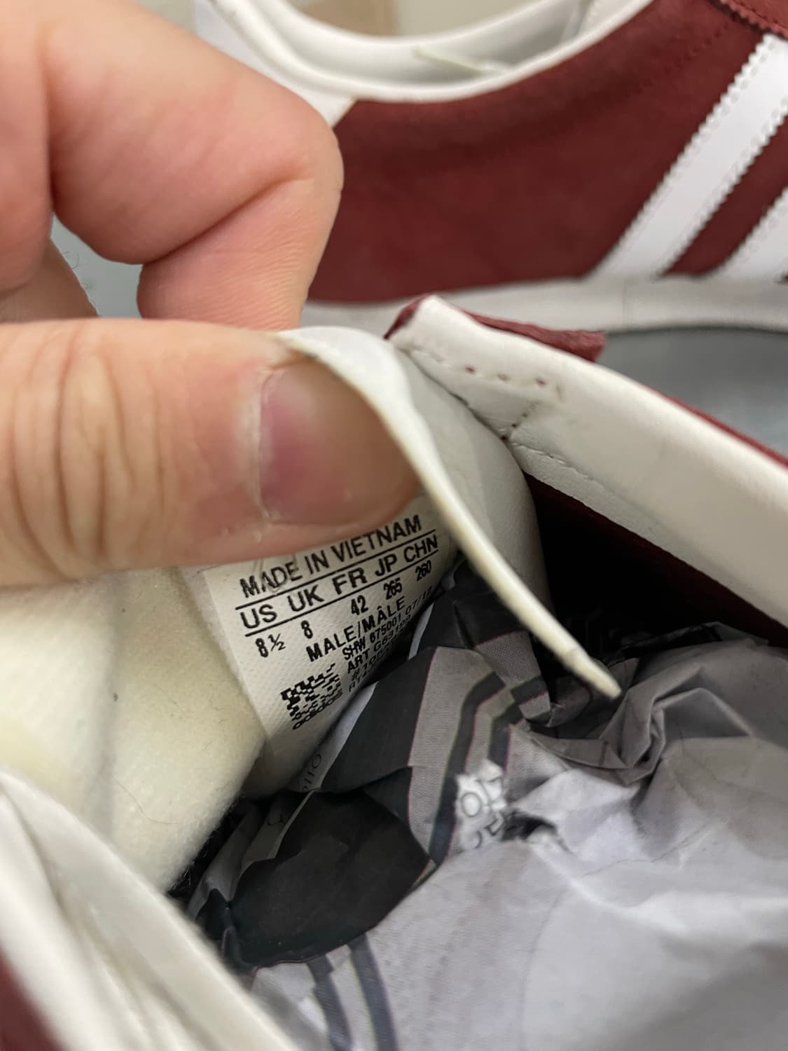 아디다스 가젤 버건디 260 상품이미지9