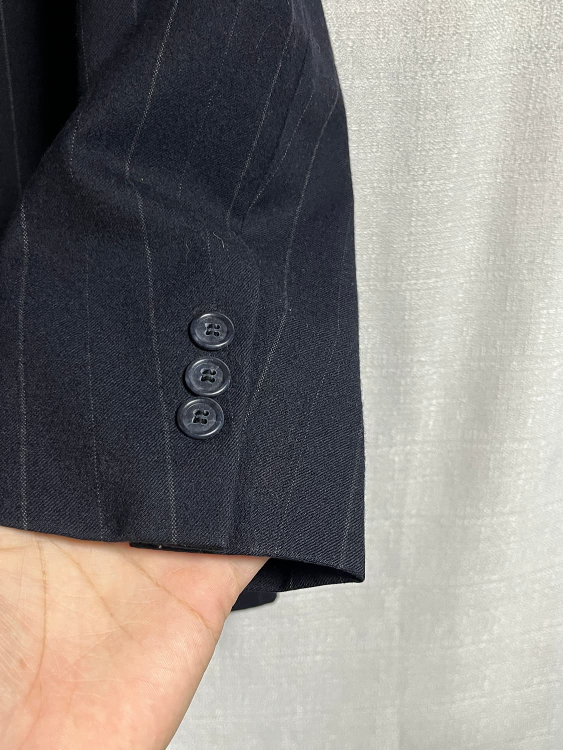 공용 BANDO 핀스트라이프 더블 브레스트 자켓 100 상품이미지2