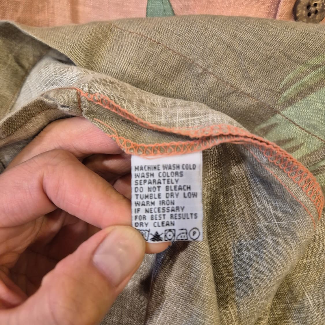 (L~XL)USA 하와이안 린넨 반팔셔츠  상품이미지4
