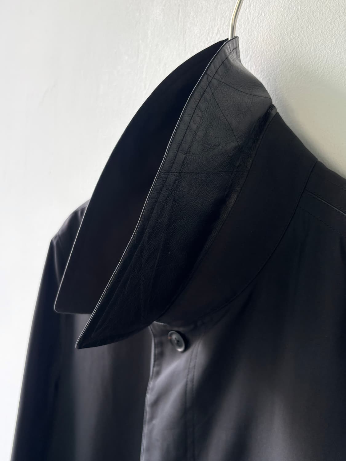 알레그리 90‘s 레더 하이넥 카코트 상품이미지5