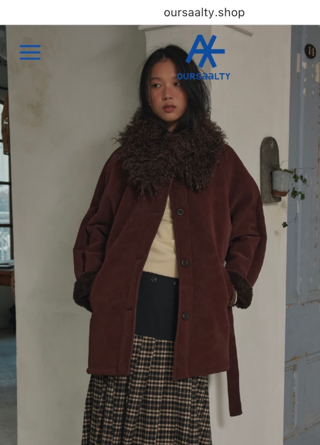 아우어솔티 무스탕 새상품 상품이미지1