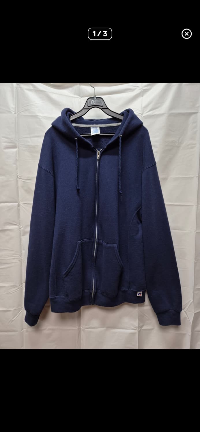 [L] 러셀애슬래틱 후드집업 네이비 상품이미지1