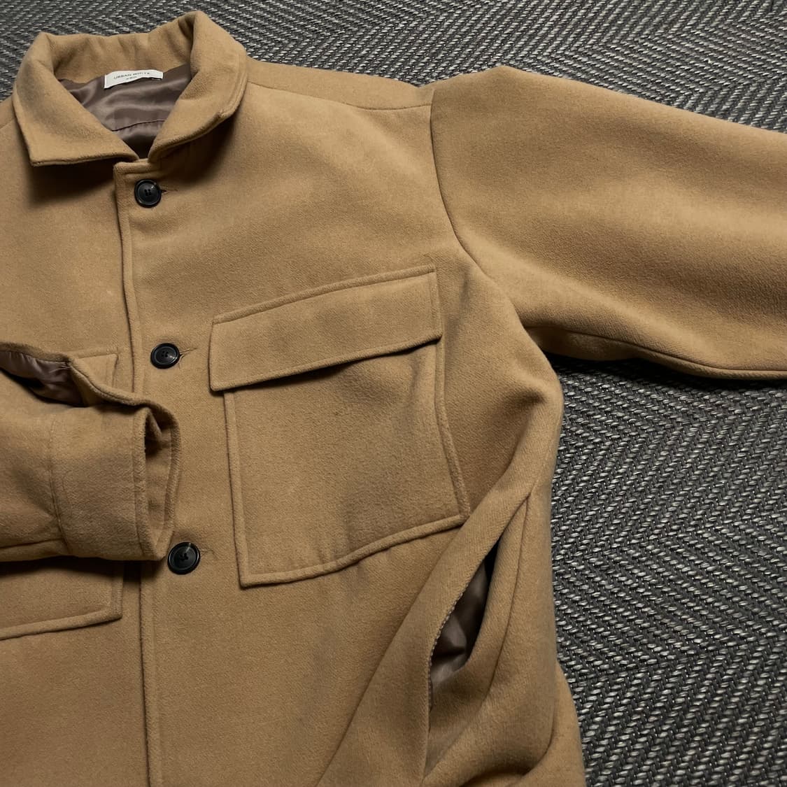 어반화이트 박시핏 모직 오버 셔츠 자켓y 5327 상품이미지5