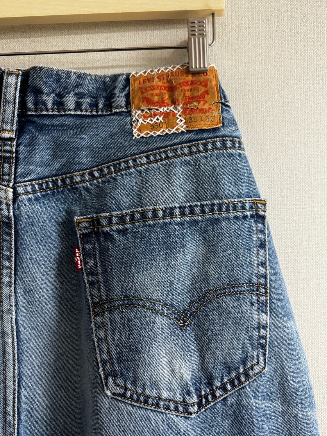 LEVIS 리바이스 워싱 데님 진 34 550 상품이미지1